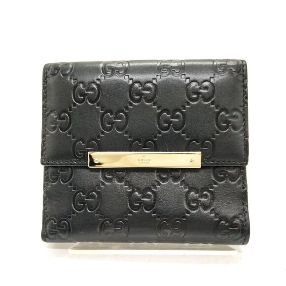 Gucci Wallet Black Leather 200-082425 - Picture 1 of 9